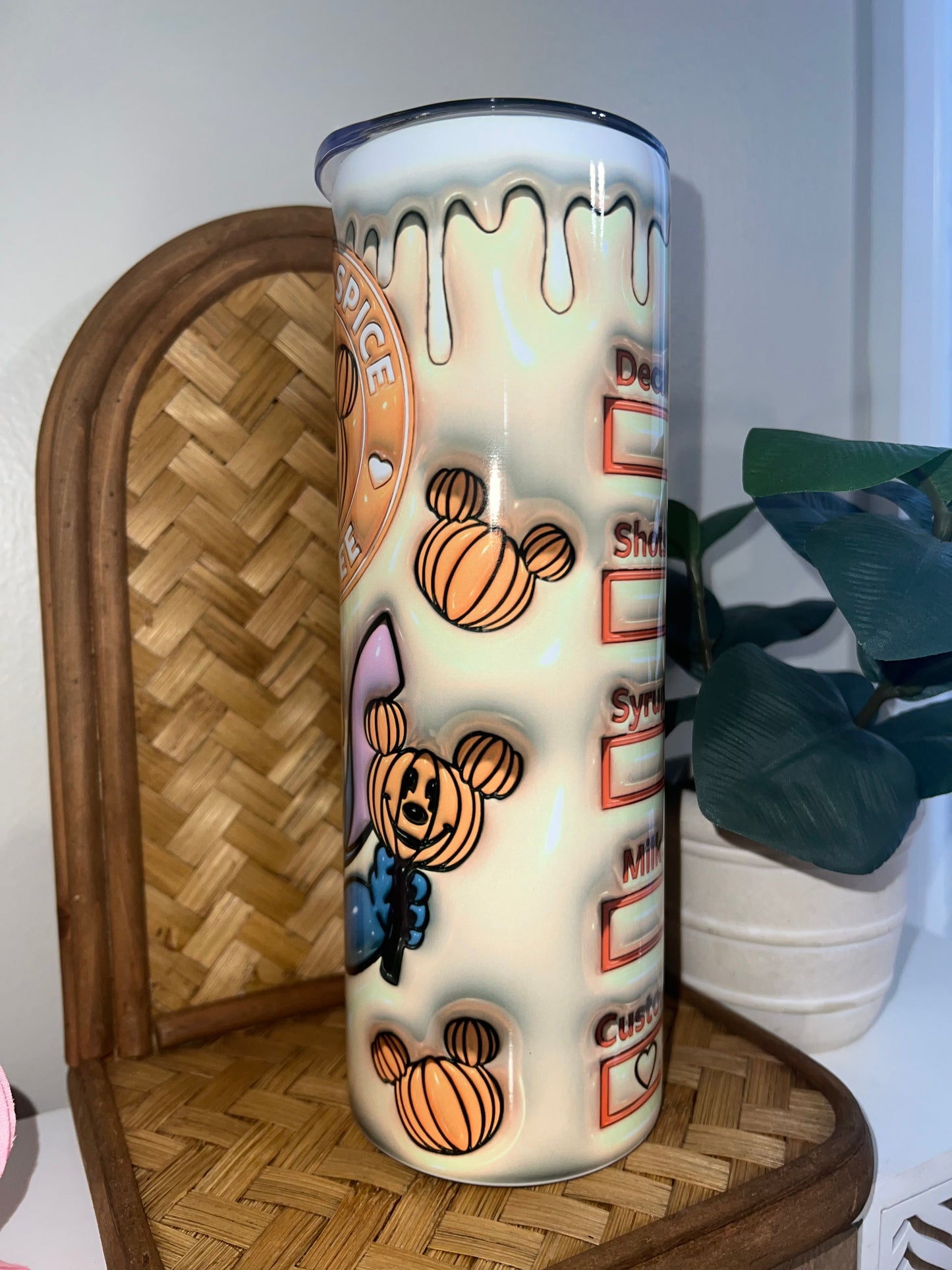 3D Pumpkin Spice Stltch - 20oz Tumbler