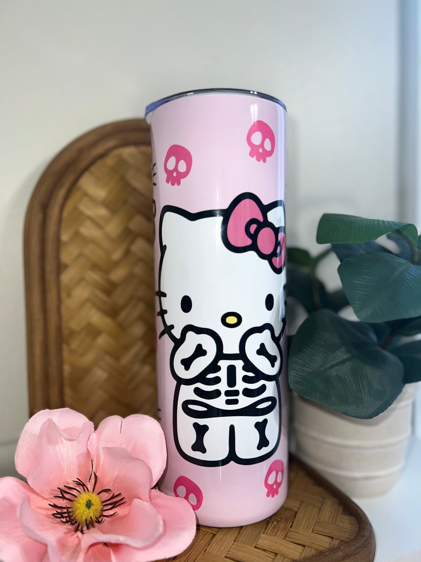 Skeleton Kitty Tumbler - 20oz